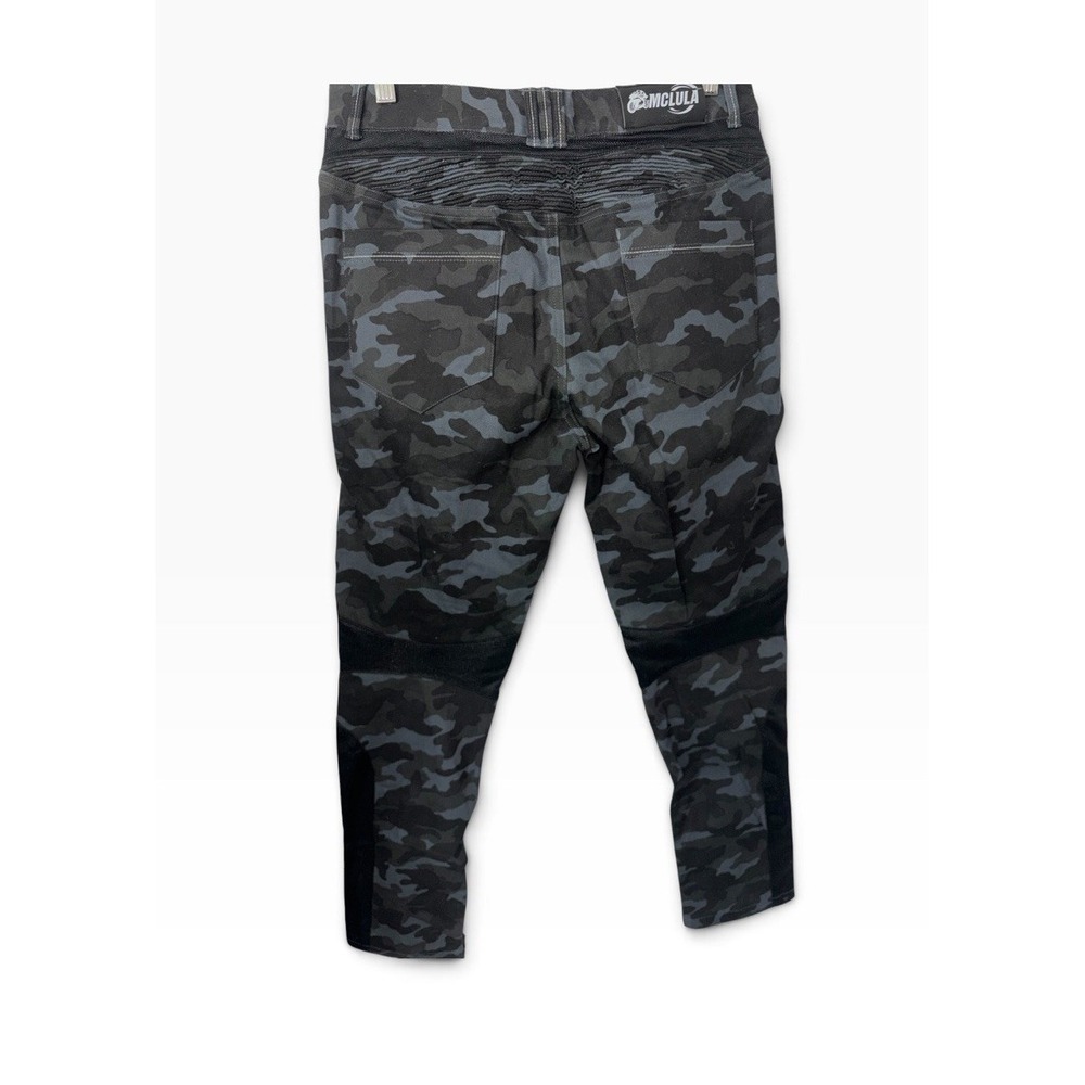 Mclula Motorcycle Riding Pants 30x30 Camo Tactical Mesh Armor Blue - Picture 2 of 12